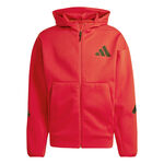 Ropa adidas adidas Z.N.E. Full Zip Sudadera con cremallera Hombres - rojo, 