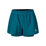 Ropa Quiet Please Quiet Please Create Rematch 2in1 Shorts Mujeres-Color Petróleo,Blanco