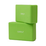 Accesorios de entrenamiento TOOLZ TOOLZ Yoga Block-2pcs (made Of EVA Foam) Colchoneta De Yoga-Verde