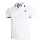 Ropa Fila Fila Core Button Piro Polo Hombres-Blanco,Rojo
