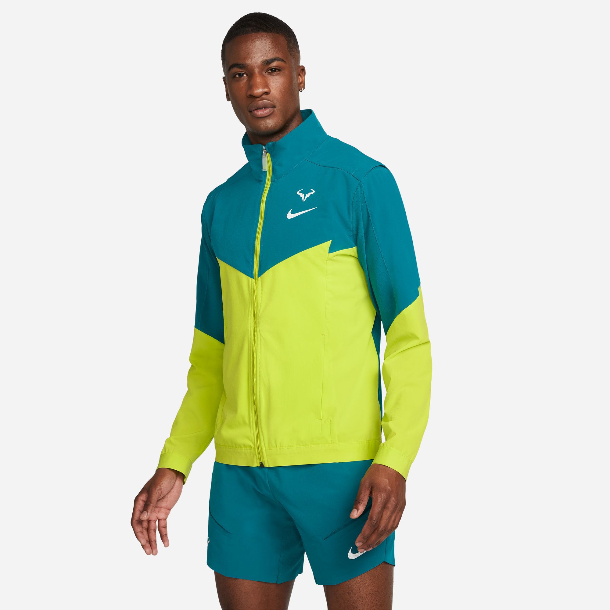 Nike Rafael Nadal Court Dri-Fit Chaqueta De Hombres - Verde Neón, compra online | Padel-Point