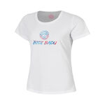 Ropa de tenis BIDI BADU BIDI BADU Logo Chill Camiseta de manga corta Niños - blanco, 