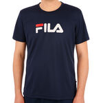 Ropa Fila Fila Logo Camiseta de manga corta Hombres - azul oscuro, blanco