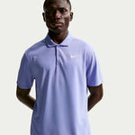 Ropa de tenis Nike Nike Dri-Fit Victory Court Solid Polo Hombres-azul-gris