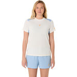 Ropa ASICS ASICS Core Camiseta De Manga Corta Mujeres-Crema,Azul-gris