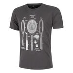 Ropa Quiet Please Quiet Please Endlessly Rackitecture Camiseta De Manga Corta Hombres-Antracita,Blanco