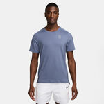 Ropa de tenis Nike Nike Court Dri-Fit Advantage Camiseta De Manga Corta Hombres-Azul-gris