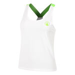 Ropa Quiet Please Quiet Please Wild Serve & Volley 2.0 Camiseta De Tirantes Mujeres-Blanco,Verde Ne&oacute;n