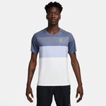 Ropa Nike Nike Court Dri-Fit Advantage Print Camiseta De Manga Corta Hombres-Azul-gris