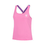 Ropa de tenis Quiet Please Quiet Please Serve & Volley 2.0 Camiseta de tirantes Chicas - rosa, blanco