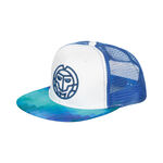 Ropa de tenis BIDI BADU BIDI BADU Post Match Legend Mesh Printed Gorra-Azul,Verde