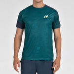 Ropa Bullpadel Bullpadel Leido Camiseta De Manga Corta Hombres-Verde Oscuro