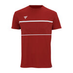 Ropa Tecnifibre Tecnifibre Team Tech Camiseta De Manga Corta Hombres-Rojo Oscuro