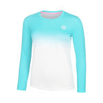 Ropa BIDI BADU BIDI BADU Crew Gradiant Camiseta De Manga Larga Chicas-Turquesa,Blanco