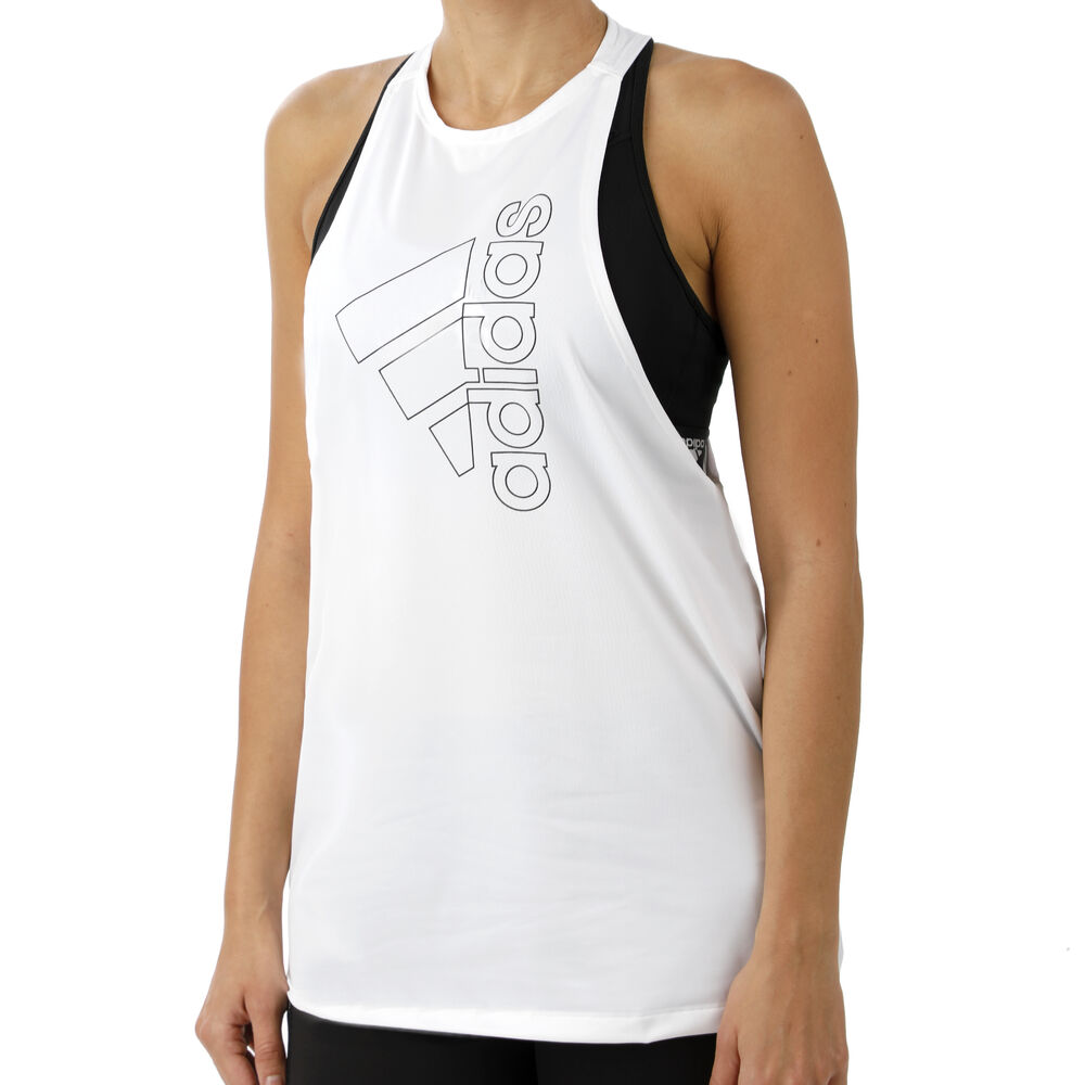 Badge Of Sport Tech Camiseta De Tirantes Mujeres - Blanco, Negro