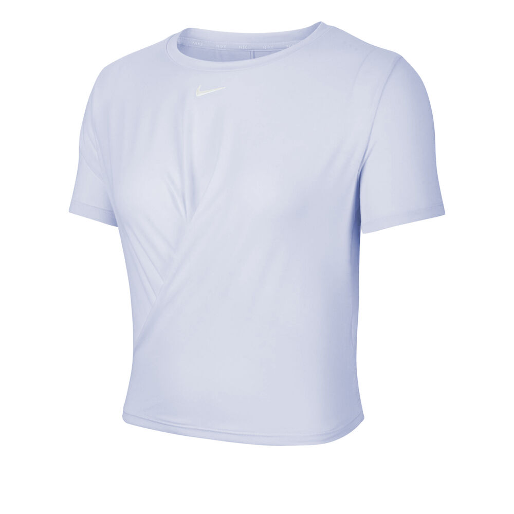 Nike Dri-Fit One Graphic Camiseta De Manga Corta Chicas - Negro, Blanco