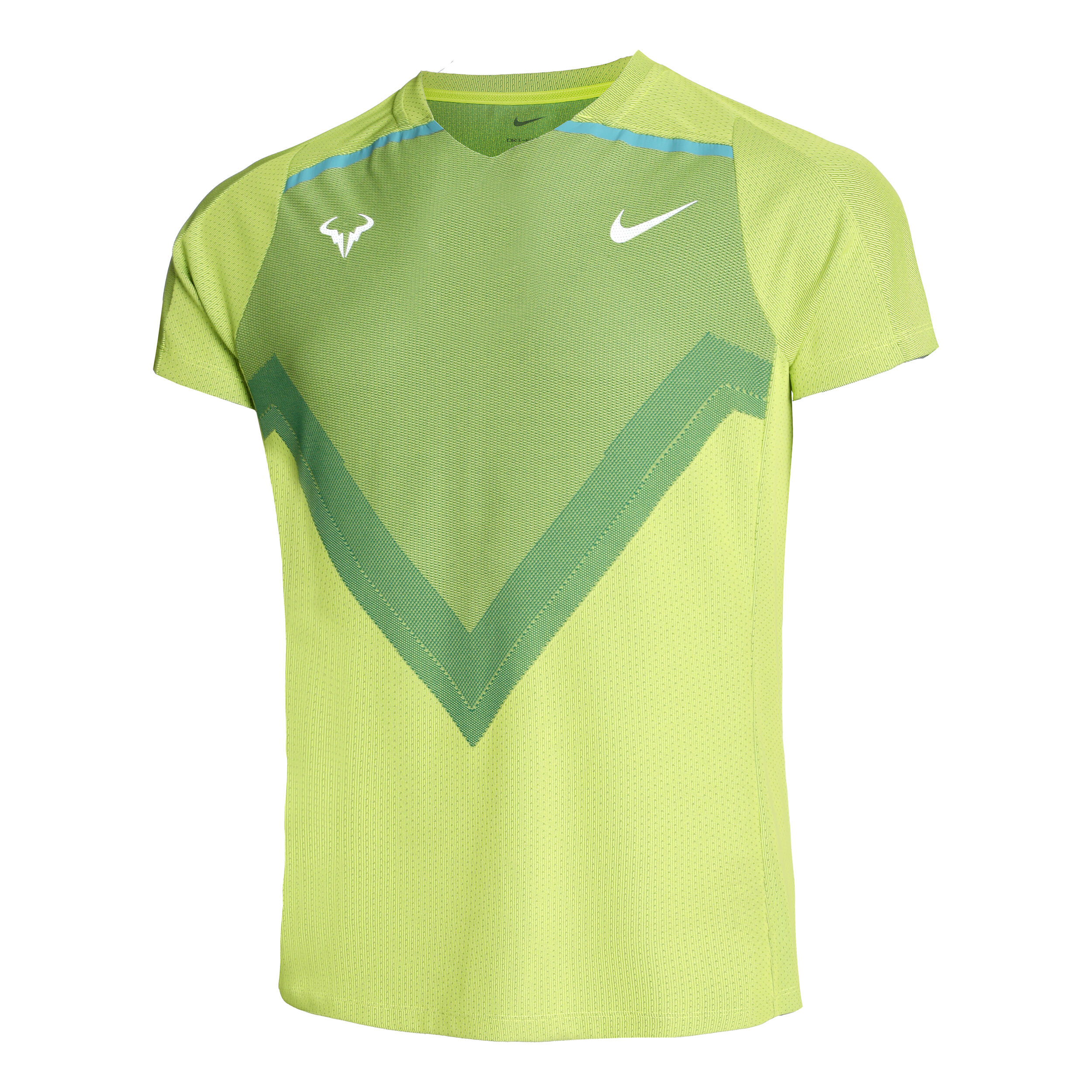 Rafael Nadal Court Advantage Dri Fit Camiseta De Manga Corta Hombres Verde