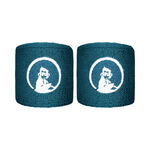Ropa de tenis Quiet Please Quiet Please Short Cinta Para Sudor Pack De 2-Color Petróleo
