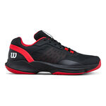 Zapatillas de p&aacute;del Wilson Wilson Hurakn Pro V2 Zapatilla de p&aacute;del Hombres-negro, rojo