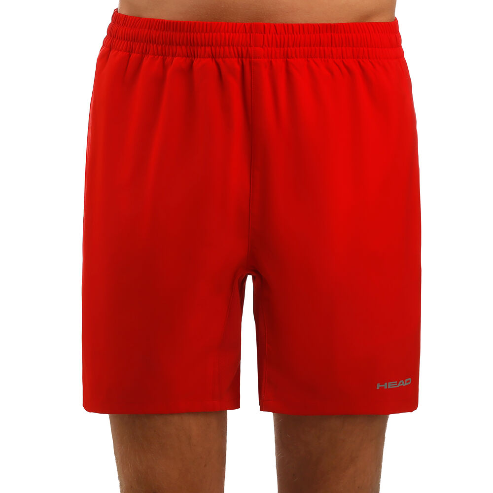 Club 7in Shorts Hombres - Rojo, Plateado
