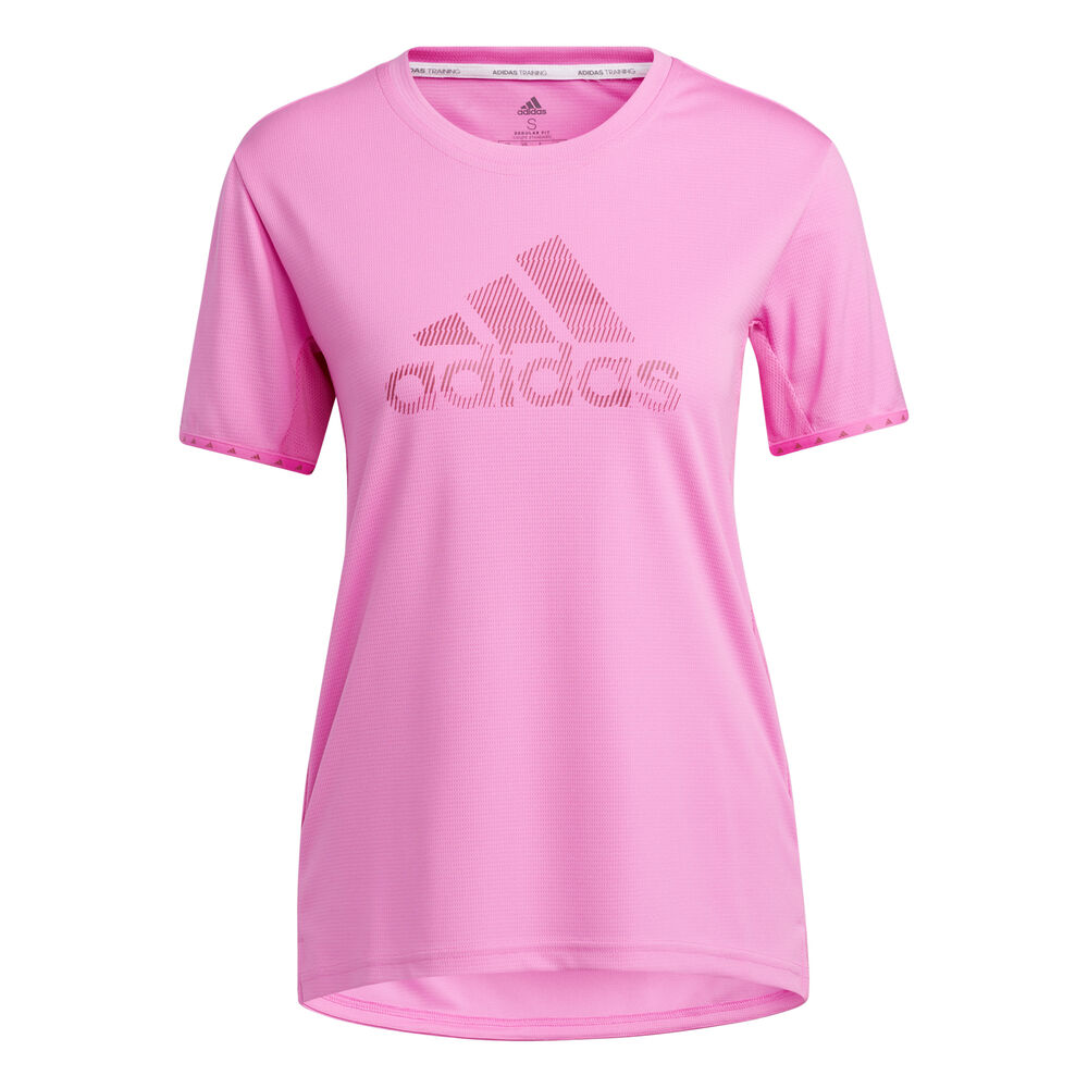 Adidas Badge Of Sports Camiseta De Manga Corta Mujeres - Rosa, Blanco
