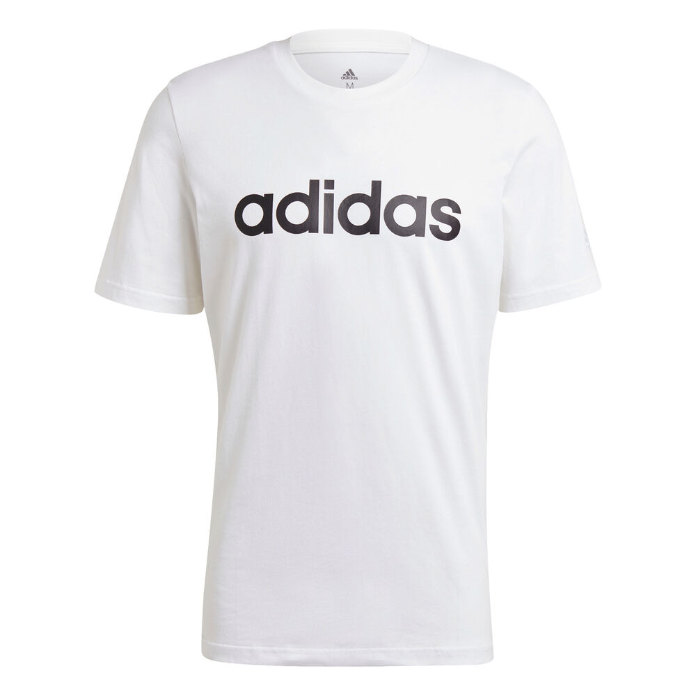 Linear Camiseta De Manga Corta Hombres - Blanco, Negro