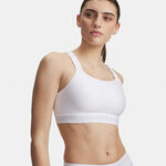 Ropa Under Armour Under Armour HeatGear High Sujetador deportivo Mujeres-blanco, gris