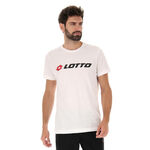 Lotto Lotto MSC II Logo Tee Camiseta de manga corta Hombres-blanco, azul oscuro