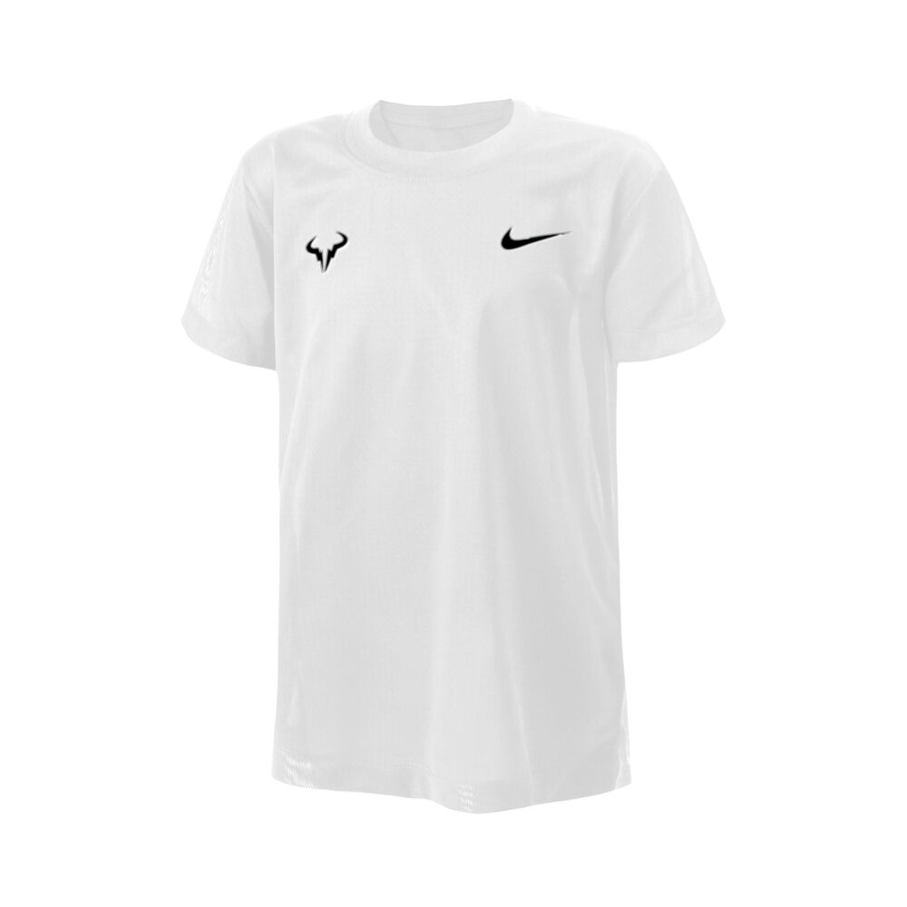 Rafael Nadal Dri-Fit Camiseta De Manga Corta Niños - Blanco, Negro