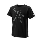 Ropa Wilson Wilson Bela Tech II Camiseta De Manga Corta Chicos-Negro,Blanco