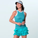 Ropa Lucky in Love Lucky in Love Linen Nouveau Vision Camiseta de tirantes Mujeres - turquesa, blanco