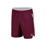 Ropa Quiet Please Quiet Please Create Drop 7in Shorts Hombres-Rojo Vino,Blanco