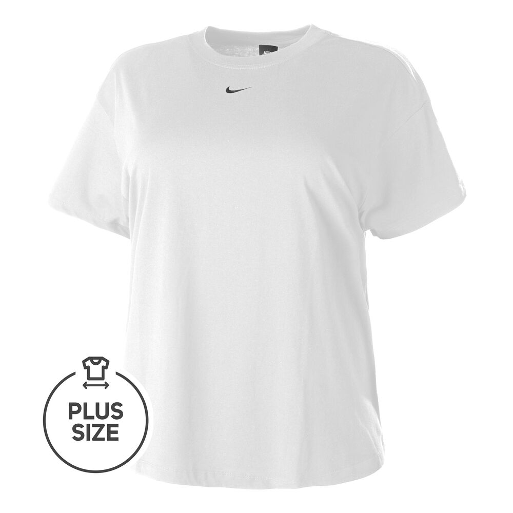 Sportswear Essential Plus Size Camiseta De Manga Corta Mujeres - Blanco, Negro