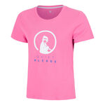 Ropa Quiet Please Quiet Please Trainings Camiseta de manga corta Mujeres - rosa, blanco